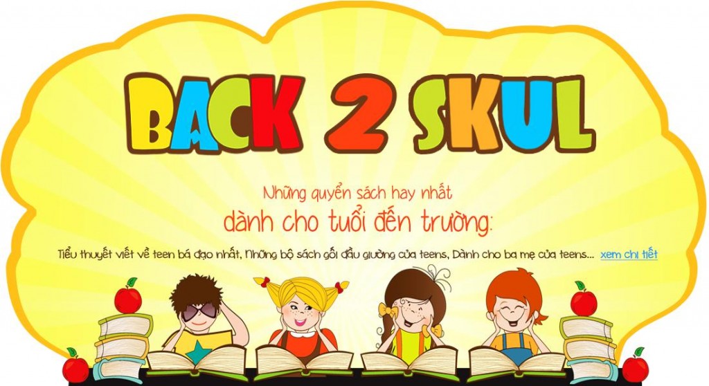 Back 2 Skul và những ebook hay nhất dành cho tuổi đến trường